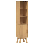 Bathroom Furniture Set with Door 4 pcs Brown 114 x 43 x 73.5 cm 3334190