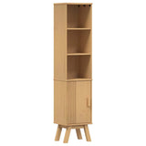 Bathroom Furniture Set with Door 4 pcs Brown 114 x 43 x 73.5 cm 3334190