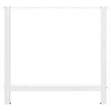 Dining Table Legs White 2 pcs 80x cm Steel 4013313