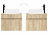 Wall-mounted Sink Vanity Sonoma Oak 49 x 41 x 63 cm 890564
