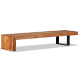 TV Stand Unique natural wood grain Solid Acacia Wood Medium 244583