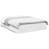 Bed Frame with Drawers without Mattress White 135x190 cm Double 3280692