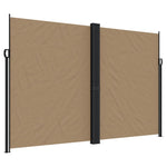 ZNTS Retractable Side Awning Taupe 220x1000 cm 4004784