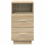 ZNTS Bedside Cabinets 2 pcs with 2 Drawers Sonoma Oak 36x36x68 cm 858583