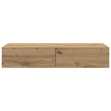 Wall Shelf with Drawers Artisian Oak 100x36x19 cm Engineered Wood 859994