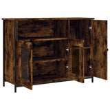 Sideboard Smoked Oak 100x35x75 cm Engineered Wood 835511