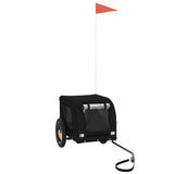 Pet Bike Trailer Black Oxford Fabric and Iron 93996