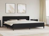 Bed Frame with LED Strip Lights Black 180 x 200 cm Faux Leather 3415281