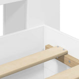 Bed Frame with Storage White 80 x 200 cm Engineered Wood 3433708