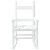 Rocking Chair for Children White Solid Wood Poplar 4008881