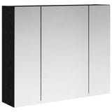 Bathroom Mirror Cabinet Black Oak 60 x 14.5 x 50 cm 889072