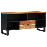 TV Cabinet 100x33x46 cm Solid Wood Acacia&Engineered Wood 351971