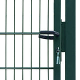 2D Fence Gate Green 100x160 cm 141751
