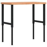 Workbench 100x60x cm Solid Wood Beech Rectangular 3309685