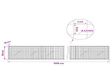 Gabion with 3.5 mm Wire and 5x5 cm Mesh 1200x10x50 cm 3462042