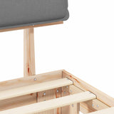 Bed Frame with Upholstered Headboard Light Grey 180 x 200 cm 3398069