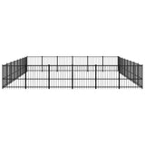 Outdoor Dog Kennel Steel 50.81 m 3124646