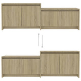 TV Cabinet Sonoma Oak 146.5x35x50 cm Engineered Wood 809812