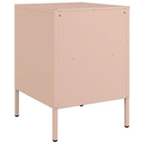 Bedside Cabinets 2 pcs Pink 36x39x50.5 cm Steel 843057