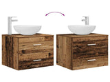 Bathroom Cabinet Set 3 pcs Old Wood 49.5 x 35 x 63 cm 3405801
