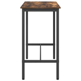 Table Smoked Oak 100 x 50 x 90.5 cm Engineered Wood and Steel 873734