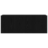 TV Cabinet 80 x 30 x 30 cm Black Oak Engineered Wood 862486