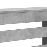 Radiator Cover Concrete Grey 205x21.5x83.5 cm Engineered Wood 852720