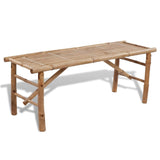 Patio Furniture Natural Bamboo Bamboo Small Foldable 41502