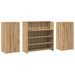 Reception Desk Artisan Oak 200x50x103.5 cm Engineered Wood 3324186