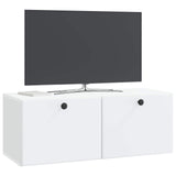 Wall-Mounted TV Cabinet 78.5 x 31 x 30 cm White Engineered Wood 899225