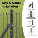 Ground Spike Fence Post 7 pcs Grey Powder-Coated Steel 42004262