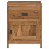 Bedside Cabinet Teak Solid Teak Medium Bedside Cabinet 244484