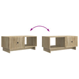 Coffee Table Sonoma Oak 90 x 50 x 40 cm Engineered Wood 894037