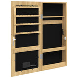 Mirror Jewellery Cabinet with LED Lights Wall Mounted 353249