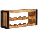 Wine Rack Brown 100 x 45 x 33 cm Solid Rough Mango Wood 4104760