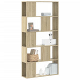 Bookcase 5-Tier Sonoma Oak 80,5x23,5x162,5 cm Engineered Wood 852773