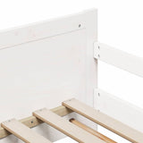 Bed Frame with Headboard White 80 x 200 cm Engineered Wood 877210