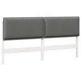 Upholstered Headboard White and Light Grey 180 cm 880002