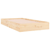 Bed Frame Natural wood Solid pine wood Single Durable Bed Frame 820052