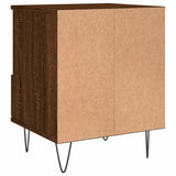 Bedside Cabinet Brown Oak 40x35x50 cm Engineered Wood 830634
