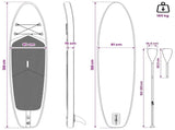SUP Board with Seat 2-in-1 APEX 366 x 81 x 15 cm Blue for 42039135