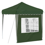 Pop-up Party Tent 195 x 195 x 245 cm Green Oxford Fabric 42019728