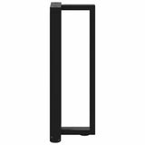 ZNTS Console Table Legs T-Shaped 2 pcs Black 25x28x cm Steel 4013040