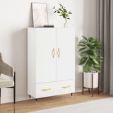 Highboard White 69.5x31x115 cm Engineered Wood 828212
