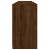 Sideboard with LED Lights Brown Oak 181.5x37x67 cm 3209008