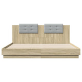 Bed Frame Sonoma oak Engineered wood, Plywood Super King 3209991