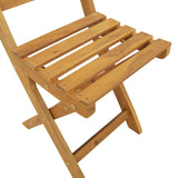 with Cushion 4 pcs Natural 40 x 42 x 85 cm Solid Acacia Wood 42028101