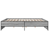 Bed Frame without Mattress Grey Sonoma 180x200 cm Super King 3279875
