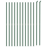 Wire Mesh Fence with Flange Green 1.4x25 m 154155