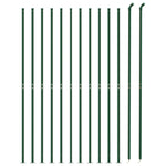Wire Mesh Fence with Flange Green 1.8x25 m 154189